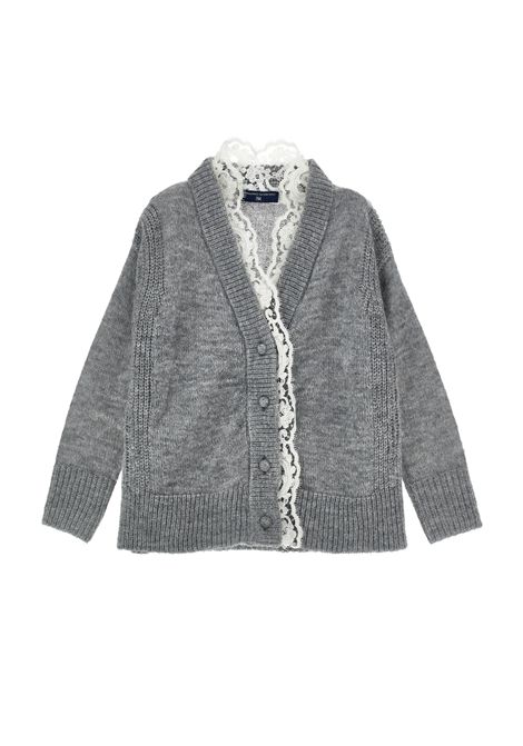 Cardigan con pizzo ERMANNO SCERVINO JUNIOR | Z9H800 87100032